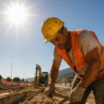lavoratore sotto al sole